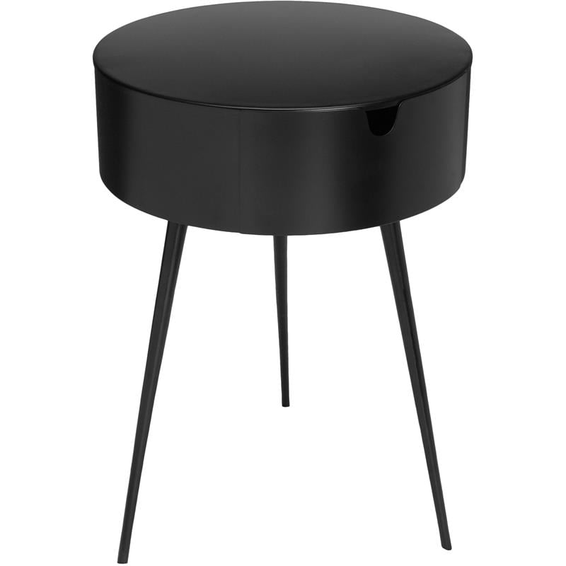 Meridian Furniture Bali Black Metal Nightstand