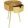 Meridian Furniture Bali Gold Metal Nightstand