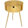 Meridian Furniture Bali Gold Metal Nightstand