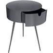 Meridian Furniture Bali Gray Metal Nightstand