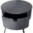 Meridian Furniture Bali Gray Metal Nightstand