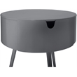 Meridian Furniture Bali Gray Metal Nightstand