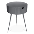 Meridian Furniture Bali Gray Metal Nightstand