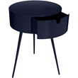 Meridian Furniture Bali Navy Metal Nightstand