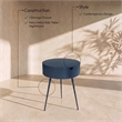 Meridian Furniture Bali Navy Metal Nightstand