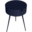 Meridian Furniture Bali Navy Metal Nightstand
