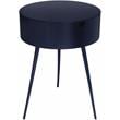 Meridian Furniture Bali Navy Metal Nightstand