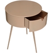 Meridian Furniture Bali Pink Metal Nightstand