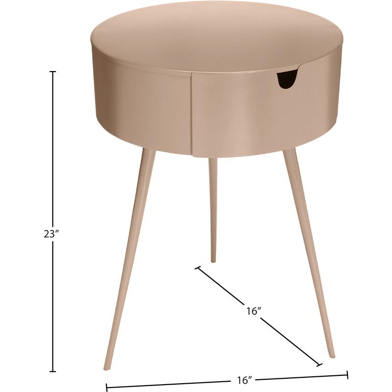 Meridian Furniture Bali Metal Nightstand - Thumbnail 3