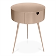 Meridian Furniture Bali Pink Metal Nightstand