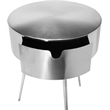 Meridian Furniture Bali Silver Metal Nightstand