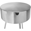 Meridian Furniture Bali Silver Metal Nightstand