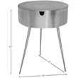 Meridian Furniture Bali Silver Metal Nightstand