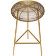 Meridian Furniture Tuscany Gold Metal Counter Stool