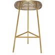 Meridian Furniture Tuscany Gold Metal Counter Stool