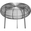Meridian Furniture Tuscany Silver Metal Counter Stool