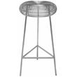Meridian Furniture Tuscany Rich Silver Metal Bar Stool