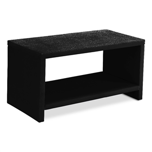 Meridian Furniture Cleo Black Velvet Nightstand