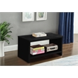 Meridian Furniture Cleo Black Velvet Nightstand