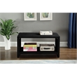 Meridian Furniture Cleo Black Velvet Nightstand