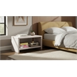 Meridian Furniture Cleo Cream Velvet Nightstand
