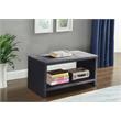 Meridian Furniture Cleo Gray Velvet Nightstand