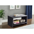 Meridian Furniture Cleo Gray Velvet Nightstand