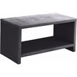 Meridian Furniture Cleo Gray Velvet Nightstand