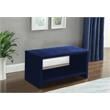 Meridian Furniture Cleo Navy Velvet Nightstand