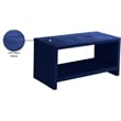 Meridian Furniture Cleo Navy Velvet Nightstand