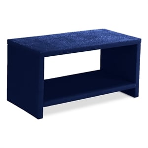 Meridian Furniture Cleo Navy Velvet Nightstand