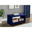Meridian Furniture Cleo Navy Velvet Nightstand