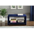 Meridian Furniture Cleo Navy Velvet Nightstand