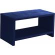 Meridian Furniture Cleo Navy Velvet Nightstand