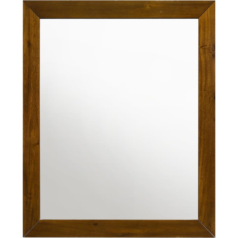 Meridian Furniture Reed Brown Antique Coffee Wood Framed Mirror