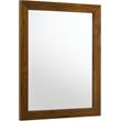 Meridian Furniture Reed Brown Antique Coffee Wood Framed Mirror
