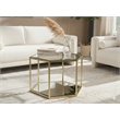 Meridian Furniture Sei Modular Stainless Steel and Glass Coffee Table