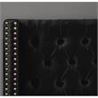 Meridian Furniture Barolo Black Velvet Twin Bed
