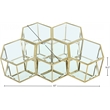 Meridian Furniture Sei Modular Stainless Steel and Glass 5 Piece Coffee Table
