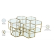 Meridian Furniture Sei Modular Stainless Steel and Glass 7 Piece Coffee Table