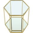 Meridian Furniture Sei Modular Stainless Steel and Glass End Table