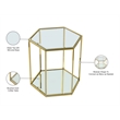 Meridian Furniture Sei Modular Stainless Steel and Glass End Table