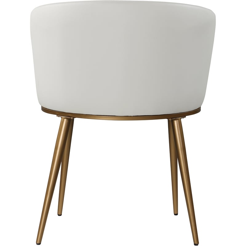 Meridian Furniture Skylar White Vegan Leather Dining Chair (Set of 2)