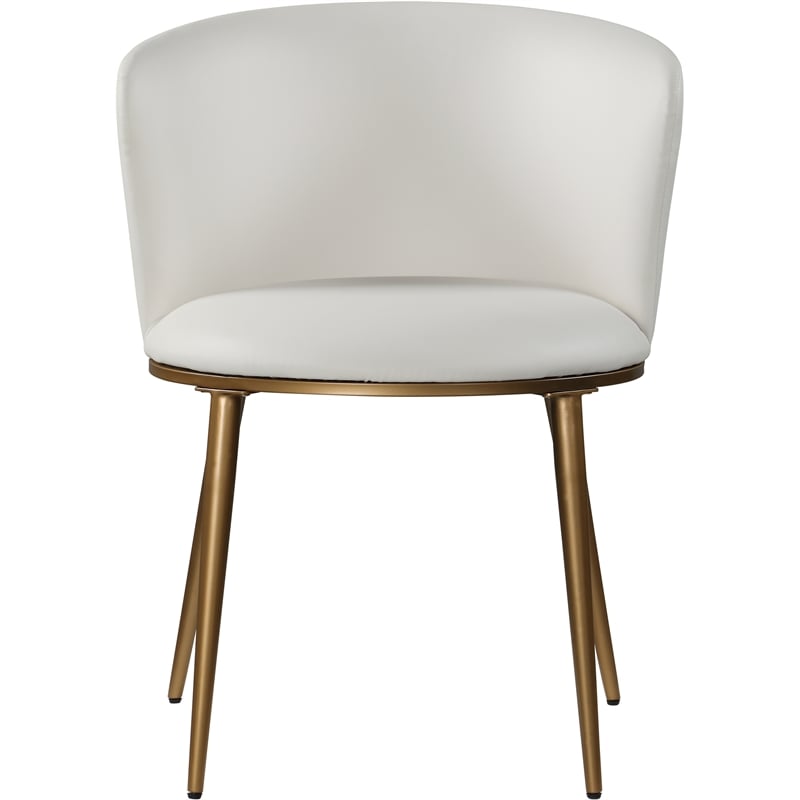 Meridian Furniture Skylar White Vegan Leather Dining Chair (Set of 2)