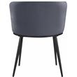 Meridian Furniture Skylar Gray Velvet Dining Chair (Set of 2)