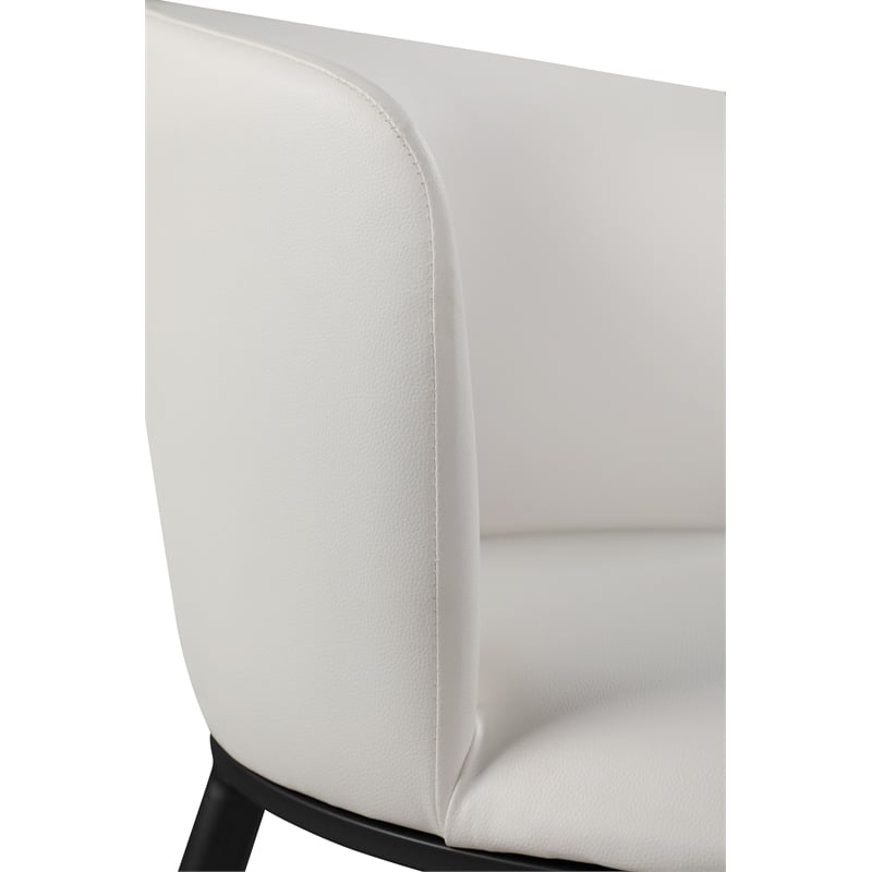 Meridian Furniture Skylar White Vegan Leather Dining Chair (Set of 2)