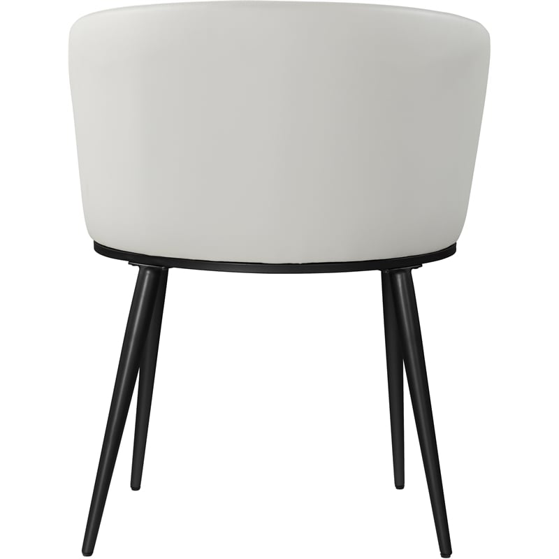 Meridian Furniture Skylar White Vegan Leather Dining Chair (Set of 2)