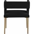 Meridian Furniture Caleb Black Velvet Dining Chair (Set of 2)