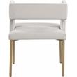Meridian Furniture Caleb Cream Velvet Dining Chair (Set of 2)