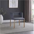 Meridian Furniture Caleb Gray Velvet Dining Chair (Set of 2)